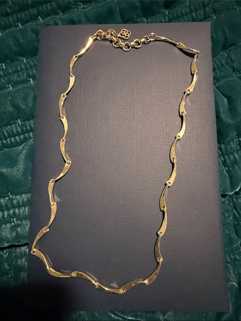 Kendra Scott Lori- Gold Wave Link Necklace - Women's Jewelry